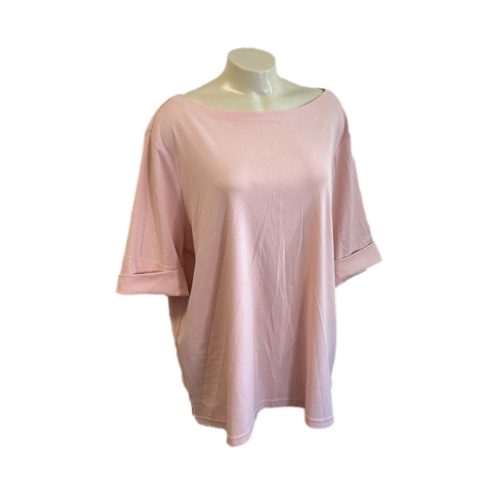 LAUREN RALPH LAUREN light pink top Sz 3X NWT